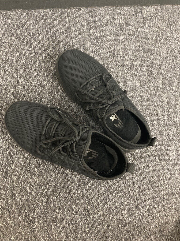 shoezone black trainers